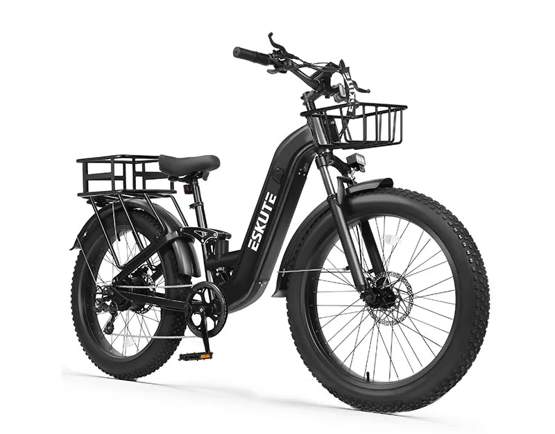 Eskute C300R ST All-Terrain Ebike with Front & Rear Baskets