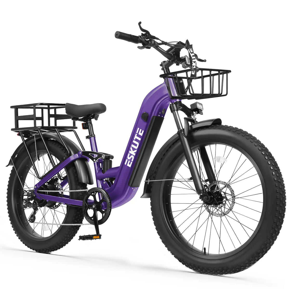 Eskute C300R ST All-Terrain Ebike with Front & Rear Baskets