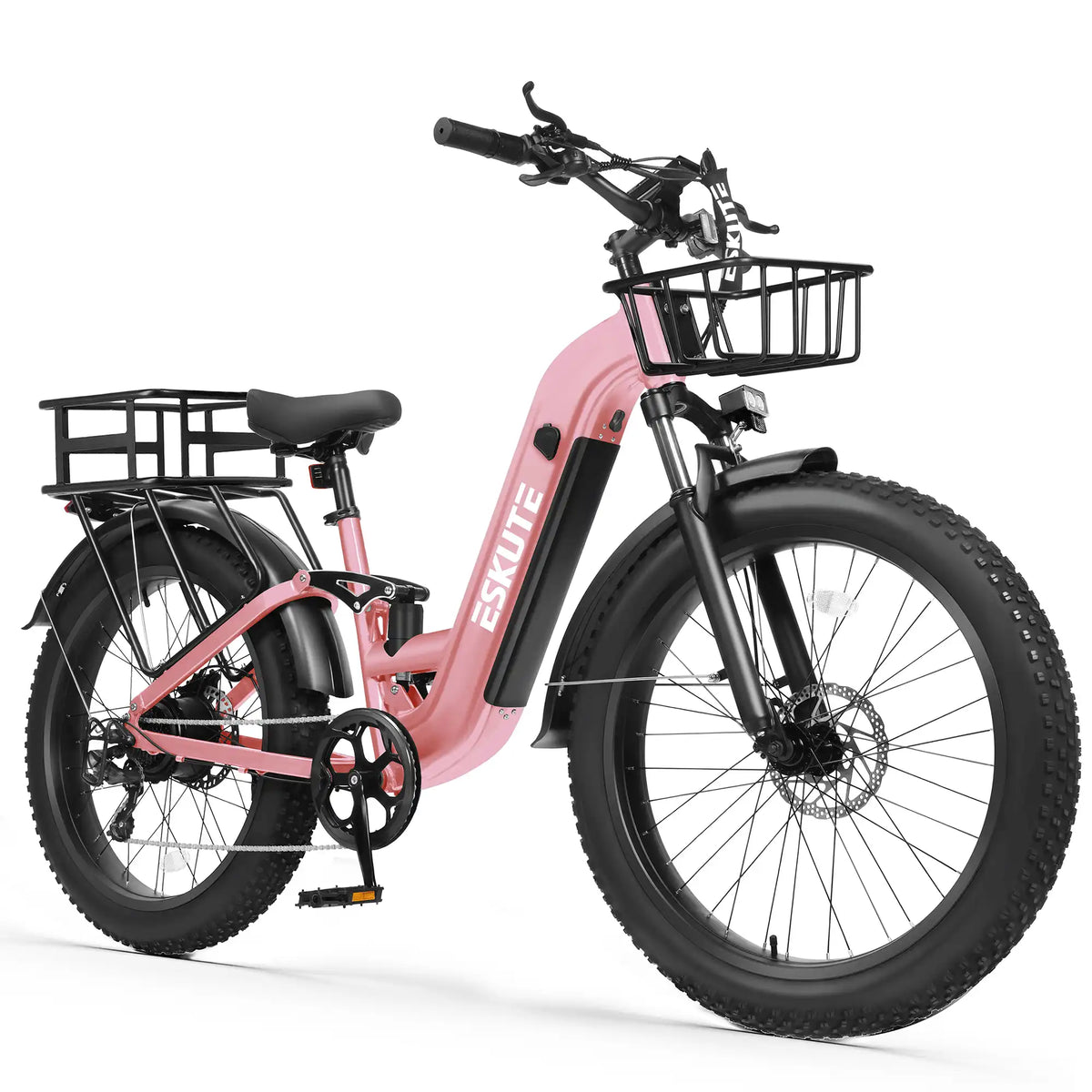 Eskute C300R ST All-Terrain Ebike with Front & Rear Baskets