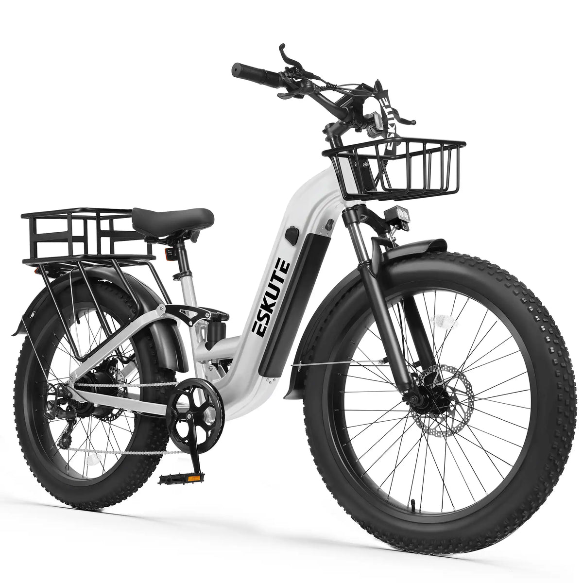 Eskute C300R ST All-Terrain Ebike with Front & Rear Baskets